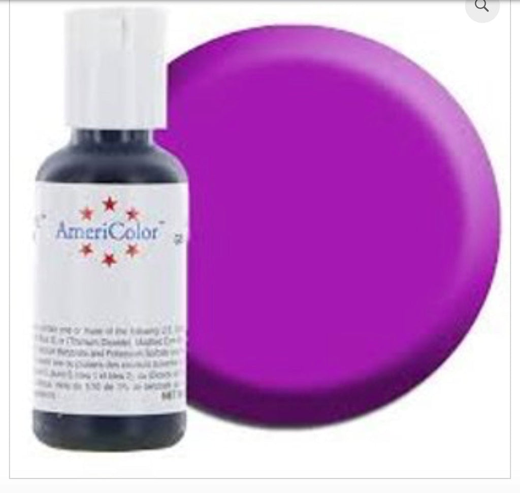 Americolor .75 oz. bottle of Soft Gel Paste -Electric Purple