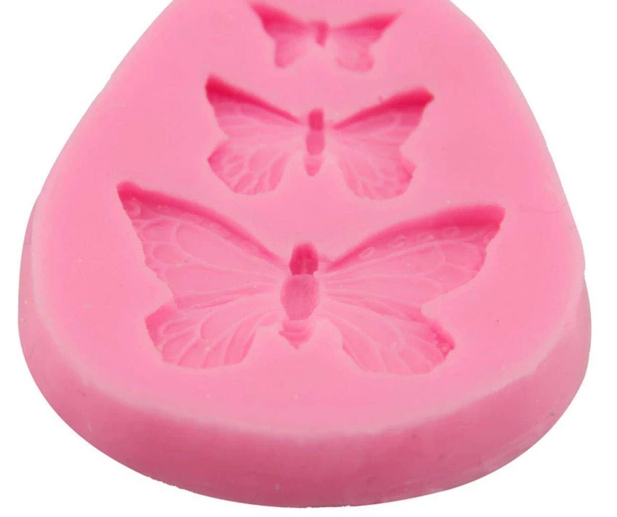 3-Hole Butterfly Silicone Fondant Mold