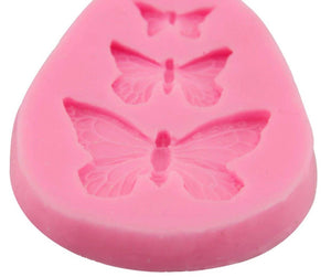 3-Hole Butterfly Silicone Fondant Mold