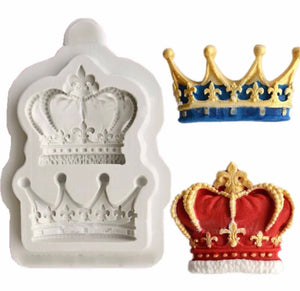 Princess Queen Crowns 3D Silicone Mold Fondant Molds