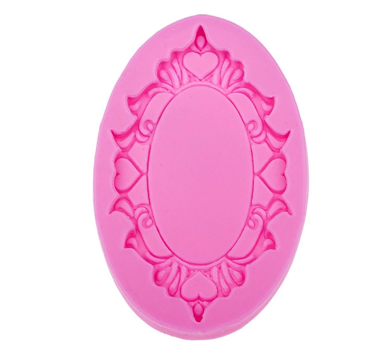 Oval frame Silicone Fondant mold