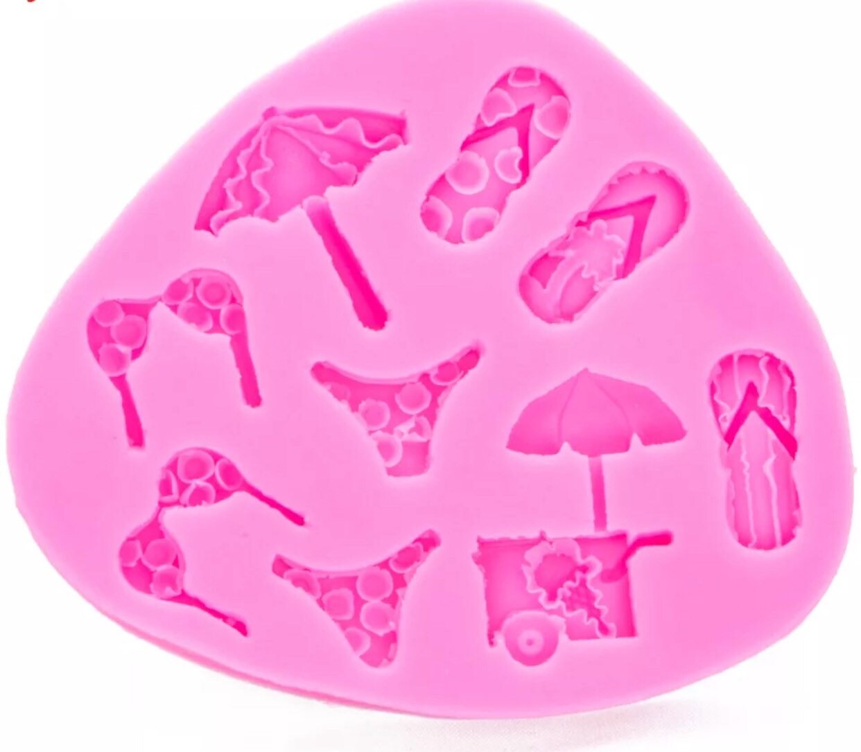 Shade Beach bikini beach Shaped fondant silicone moulds