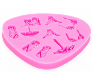 Shade Beach bikini beach Shaped fondant silicone moulds