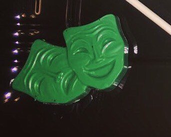 COMEDY  TRAGEDY MASK  2 1/2 inch Chocolate Mold