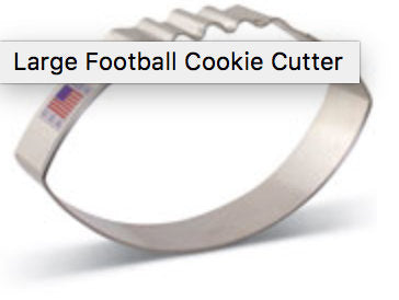 Large Football Cookie Cutter