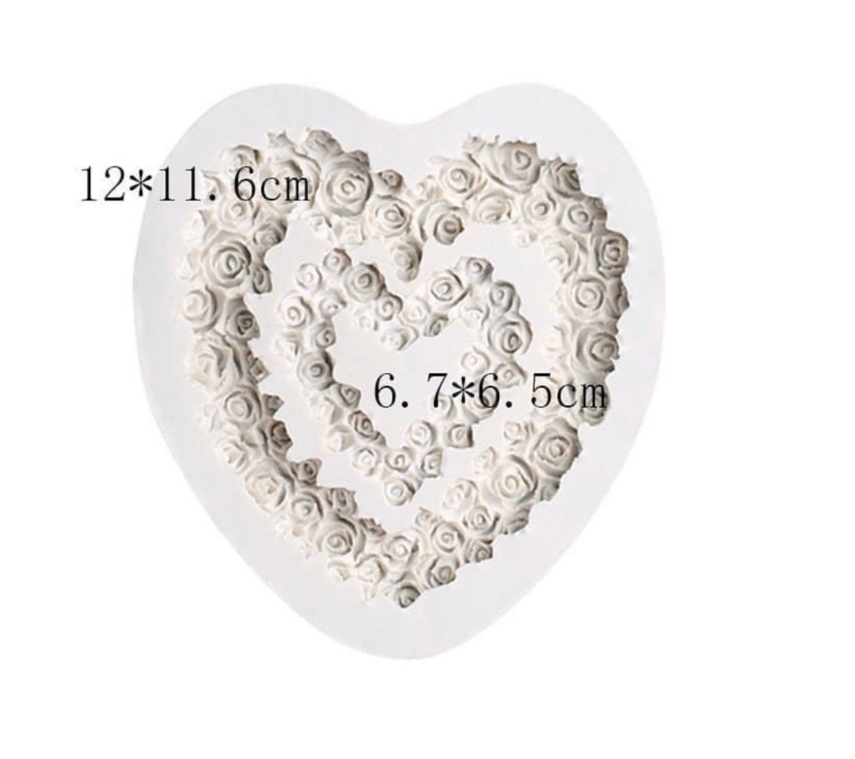 Double Heart Silicone Mold - Large