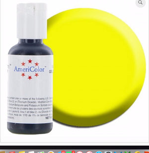 Americolor .75 oz. bottle of Soft Gel Paste  Electric Yellow