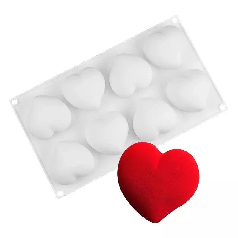 8 Count Heart Soft Mold