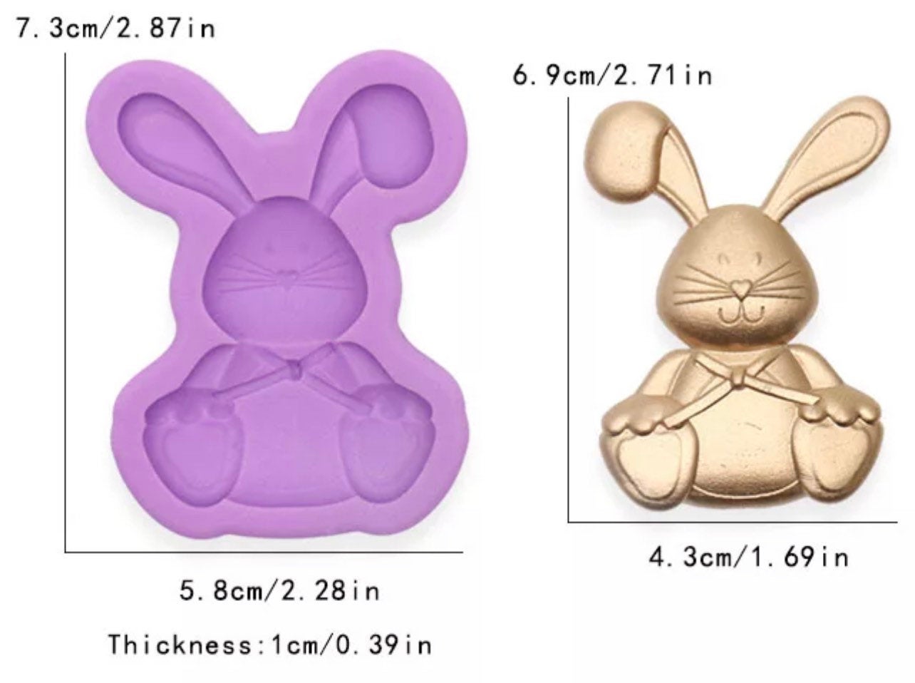 Bunny Floppy Ear Silicone Mold