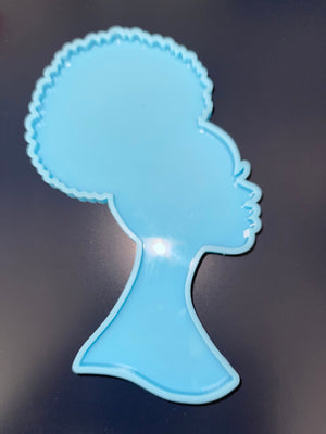 Afro Girl Coaster Mold
