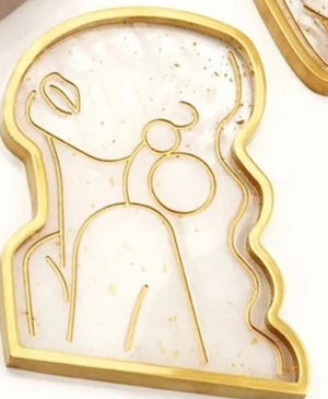 Lady Silhouette Coaster Mold