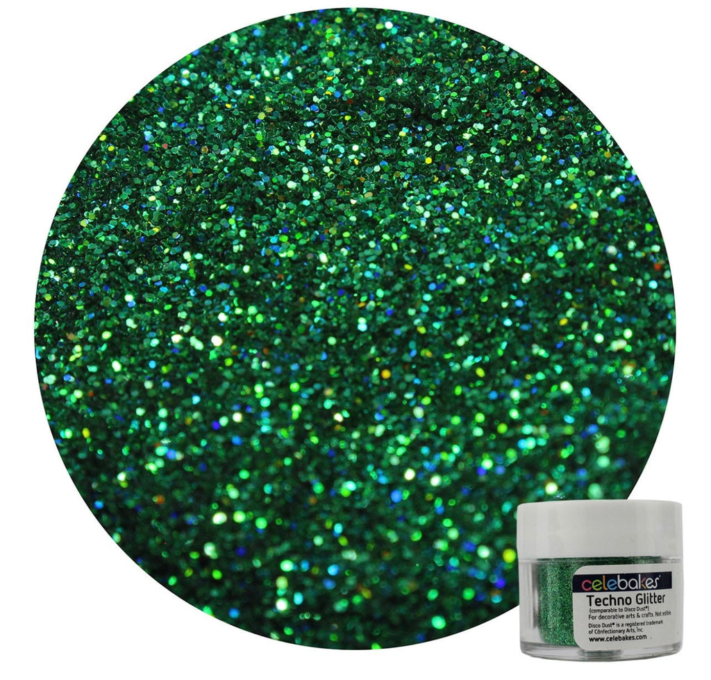 Hologram Kelly Green Techno Glitter