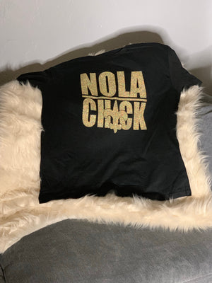 NOLA Chick T shirt - Glitter
