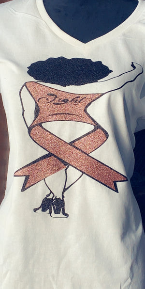 Cancer Fighter Girl T shirt